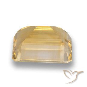 Citrine Or moyen naturelle Octogone / coupe Émeraude, 4.46 ct, VVS-VS