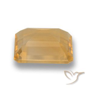 Citrine Or moyen naturelle Octogone / coupe Émeraude, 4.04 ct, VVS