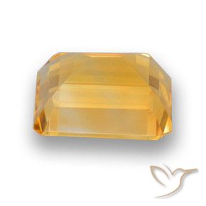 Citrine Orange-or naturelle Octogone / coupe Émeraude, 4.53 ct, VVS-VS