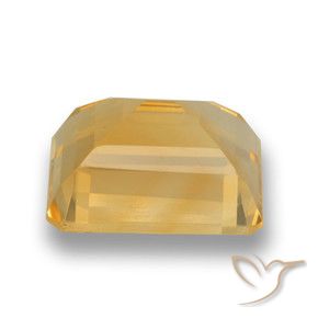 Citrine Orange-or naturelle Octogone / coupe Émeraude, 4.39 ct, VVS-VS