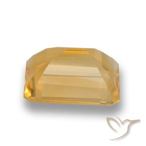 Citrine Or naturelle Octogone / coupe Émeraude, 3.80 ct, VVS-VS