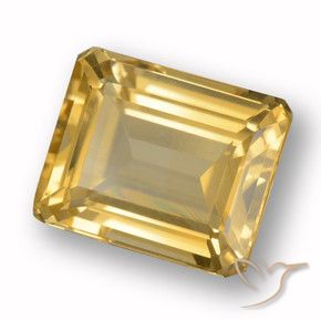 Citrine Or naturelle Octogone / coupe Émeraude, 4.67 ct, VVS-VS