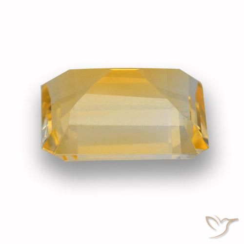 Citrine Orange-or naturelle Octogone / coupe Émeraude, 3.76 ct, VVS