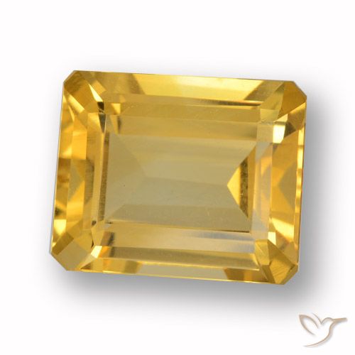 Citrine Or naturelle Octogone / coupe Émeraude, 4.47 ct, VVS-VS