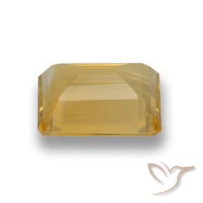 Citrine Or naturelle Octogone / coupe Émeraude, 4.15 ct, VVS-VS