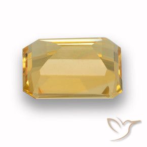 Citrine Or naturelle Octogone / coupe Émeraude, 3.37 ct, VVS-VS