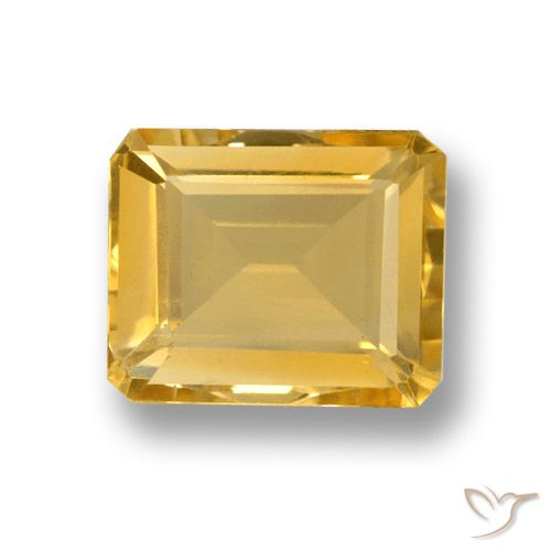 Citrine Or naturelle Octogone / coupe Émeraude, 4.27 ct, VVS-VS