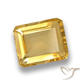 Citrine Or naturelle Octogone / coupe Émeraude, 4.27 ct, VVS-VS