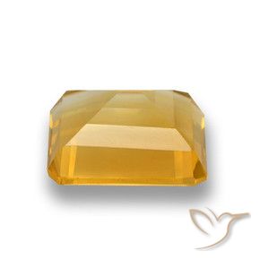 Citrine Or naturelle Octogone / coupe Émeraude, 4.27 ct, VVS-VS