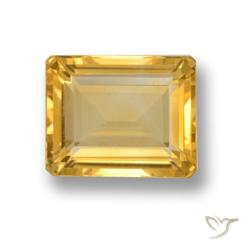 Citrine Or naturelle Octogone / coupe Émeraude, 4.65 ct, VVS