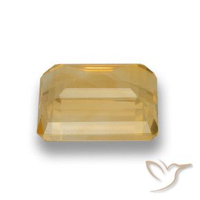 Citrine Or naturelle Octogone / coupe Émeraude, 4.65 ct, VVS