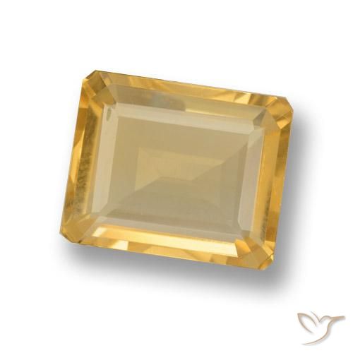 Citrine Or naturelle Octogone / coupe Émeraude, 3.65 ct, VVS-VS