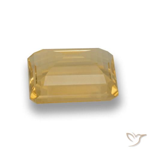 Citrine Or naturelle Octogone / coupe Émeraude, 3.65 ct, VVS-VS
