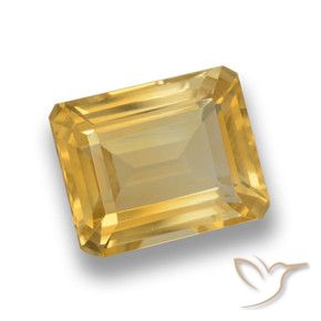 Citrine Or moyen naturelle Octogone / coupe Émeraude, 4.32 ct, VVS