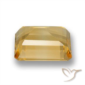 Citrine Doré moyen-léger naturelle Octogone / coupe Émeraude, 5.88 ct, VVS-VS