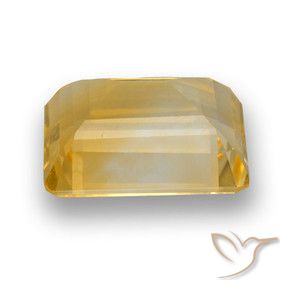 Citrine Doré naturelle Octogone / coupe Émeraude, 4.36 ct, VVS