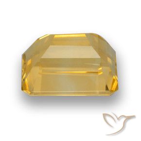 Citrine Doré naturelle Octogone / coupe Émeraude, 4.50 ct, VVS-VS