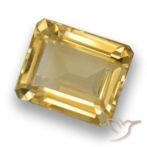 Citrine Doré naturelle Octogone / coupe Émeraude, 4.46 ct, VVS