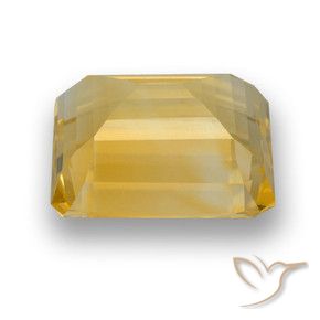 Citrine Doré naturelle Octogone / coupe Émeraude, 4.46 ct, VVS