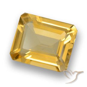 Citrine Or moyen naturelle Octogone / coupe Émeraude, 3.61 ct, VVS