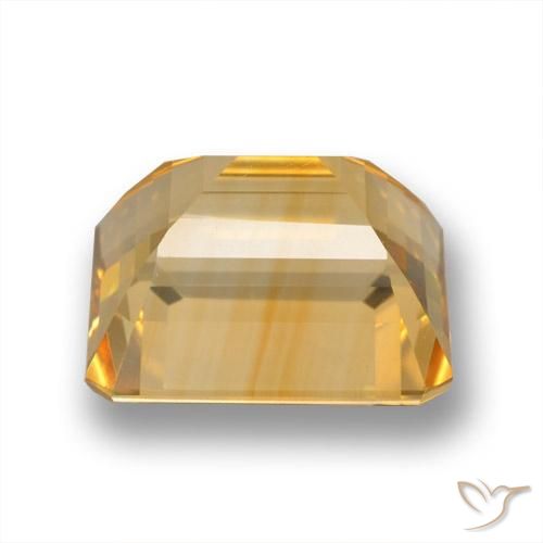 Citrine Or moyen naturelle Octogone / coupe Émeraude, 5.65 ct, VVS-VS