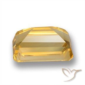 Citrine Doré moyen-foncé naturelle Octogone / coupe Émeraude, 4.95 ct, VVS