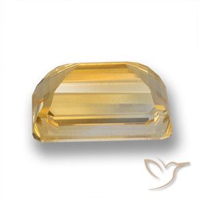 Citrine Doré foncé naturelle Octogone / coupe Émeraude, 4.96 ct, VVS
