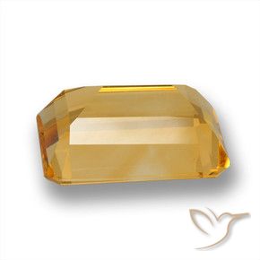 Citrine Orange-or moyen-léger naturelle Octogone / coupe Émeraude, 6.26 ct, VVS-VS