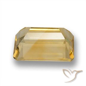 Citrine Or naturelle Octogone / coupe Émeraude, 7.29 ct, VVS-VS