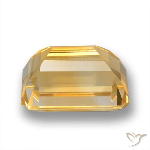 Citrine Orange-or moyen-léger naturelle Octogone / coupe Émeraude, 8.79 ct, VVS-VS