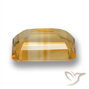 Citrine Orange-or moyen-léger naturelle Octogone / coupe Émeraude, 6.37 ct, VVS-VS