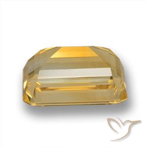Citrine Or moyen naturelle Octogone / coupe Émeraude, 7.86 ct, VVS-VS