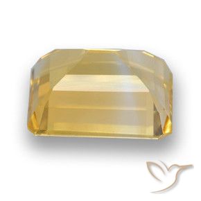 Citrine Doré naturelle Octogone / coupe Émeraude, 4.15 ct, VVS