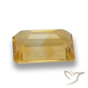 Citrine Or moyen naturelle Octogone / coupe Émeraude, 7.40 ct, VVS-VS