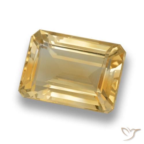 Citrine Or naturelle Octogone / coupe Émeraude, 7.85 ct, VVS-VS