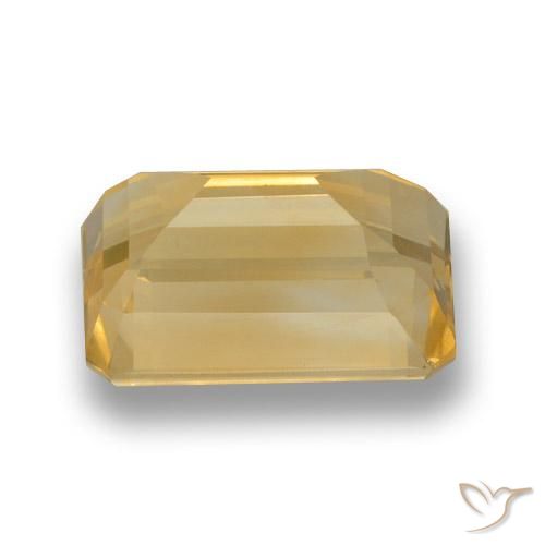 Citrine Or naturelle Octogone / coupe Émeraude, 7.85 ct, VVS-VS