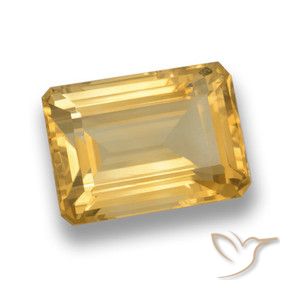 Citrine Or moyen naturelle Octogone / coupe Émeraude, 7.80 ct, VVS-VS