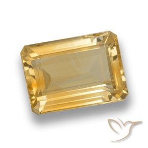 Citrine Or naturelle Octogone / coupe Émeraude, 7.22 ct, VVS-VS