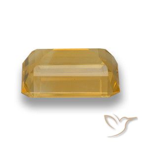 Citrine Doré foncé naturelle Octogone / coupe Émeraude, 6.79 ct, VVS-VS