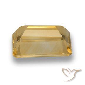 Citrine Or naturelle Octogone / coupe Émeraude, 6.63 ct, VVS-VS