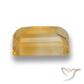 Citrine Orange doré profond naturelle Octogone / coupe Émeraude, 7.06 ct, VVS