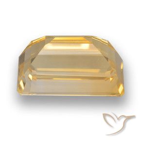 Citrine Orange-or léger naturelle Octogone / coupe Émeraude, 4.53 ct, VVS-VS