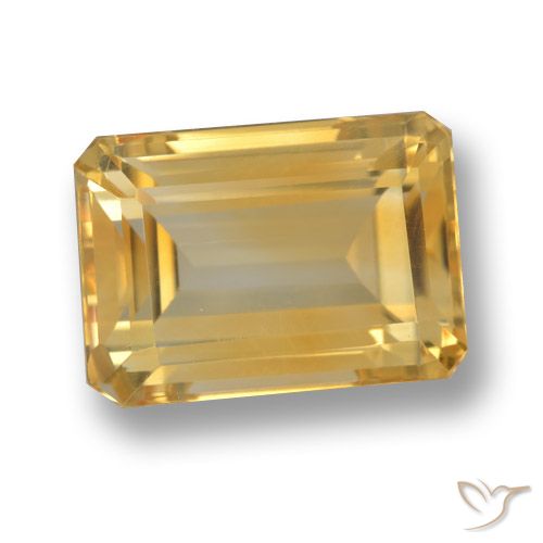 Citrine Or naturelle Octogone / coupe Émeraude, 8.66 ct, VVS