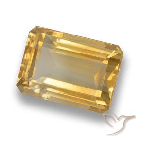 Citrine Or naturelle Octogone / coupe Émeraude, 8.66 ct, VVS