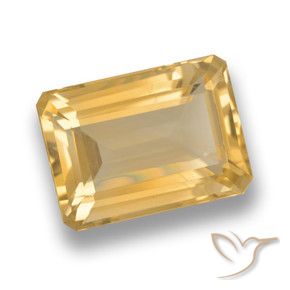 Citrine Or naturelle Octogone / coupe Émeraude, 7.50 ct, VVS