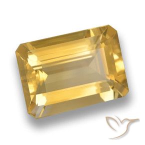 Citrine Or moyen naturelle Octogone / coupe Émeraude, 6.24 ct, VVS-VS