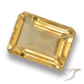 Citrine Orange-or naturelle Octogone / coupe Émeraude, 7.98 ct, VVS