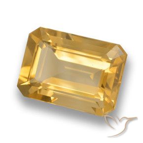 Citrine Orange-or naturelle Octogone / coupe Émeraude, 6.82 ct, VVS