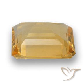 Citrine Orange-or naturelle Octogone / coupe Émeraude, 3.46 ct, VVS