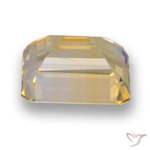 Citrine Doré léger naturelle Octogone / coupe Émeraude, 4.83 ct, VVS-VS
